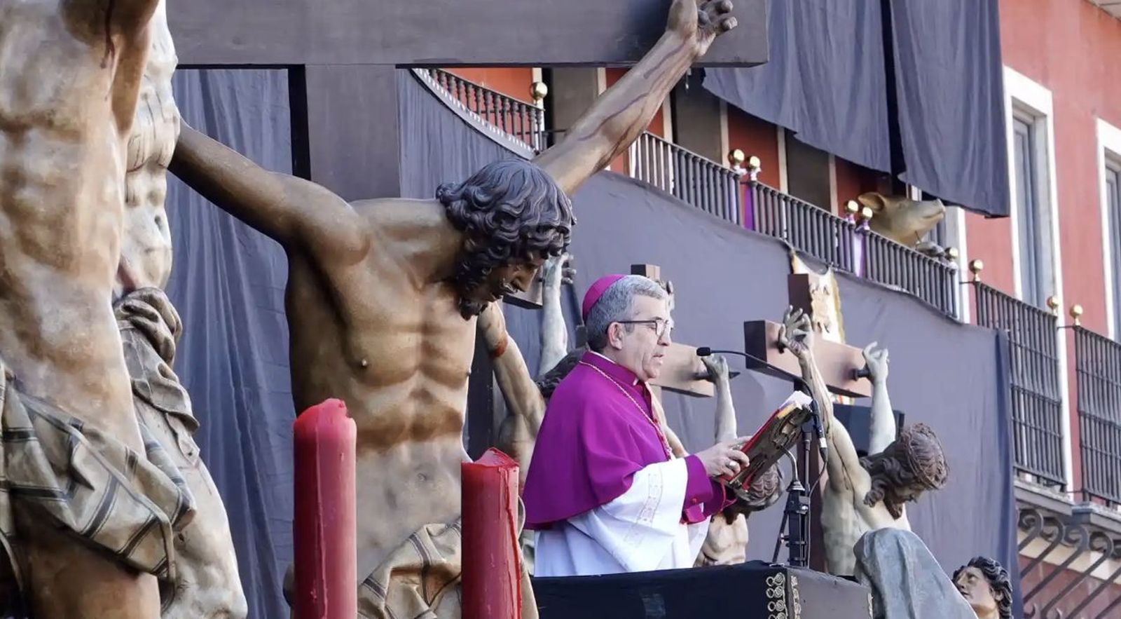 Luis Argüello, en el Sermón de las Siete Palabras