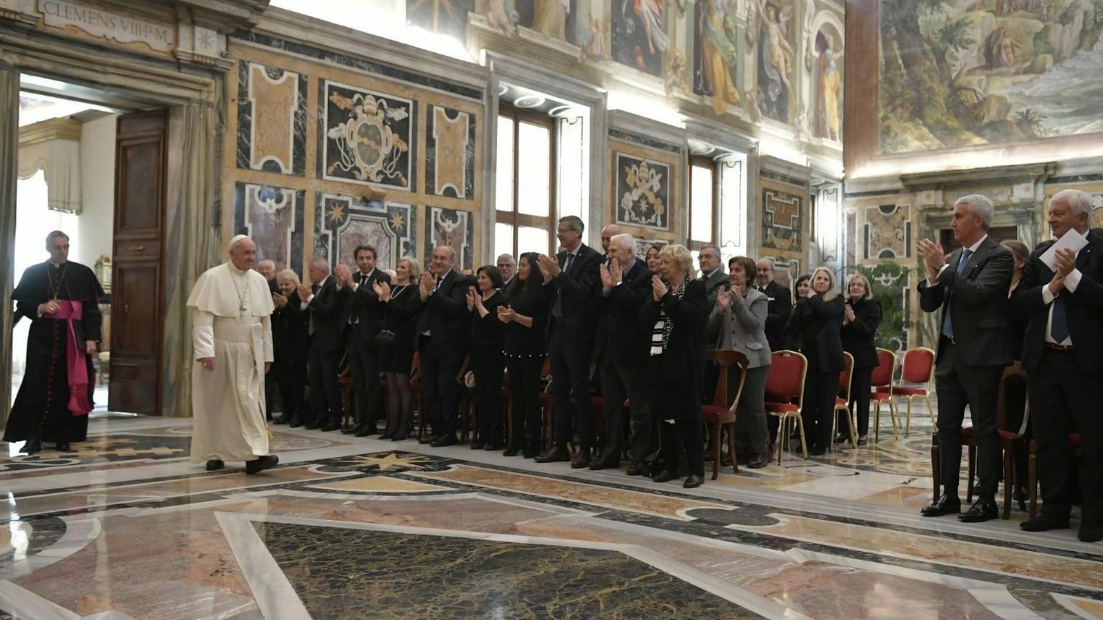 Francisco recibió en audiencia a los miembros de la Liga Nacional Italiana de Aficionado