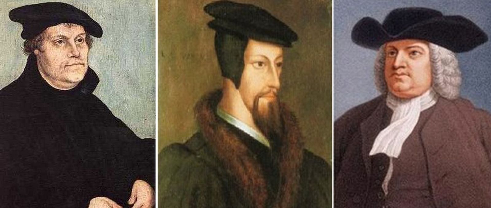 Lutero, Calvino y Zuinglio