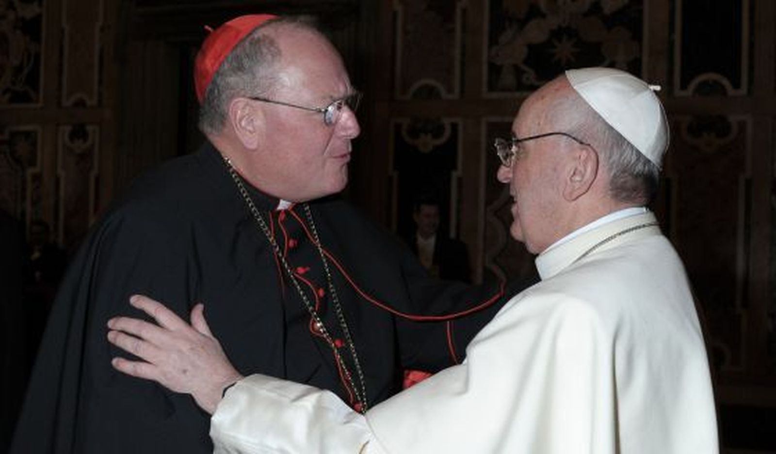 El Papa Francisco, con Timothy Dolan