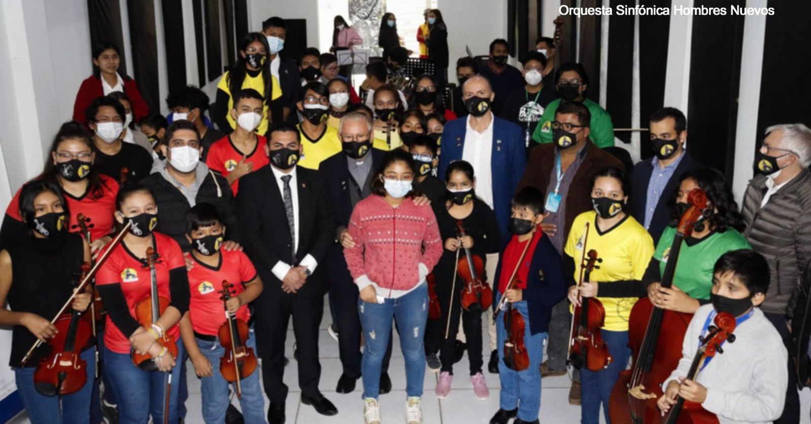 Con la orquesta en la escuela de Música