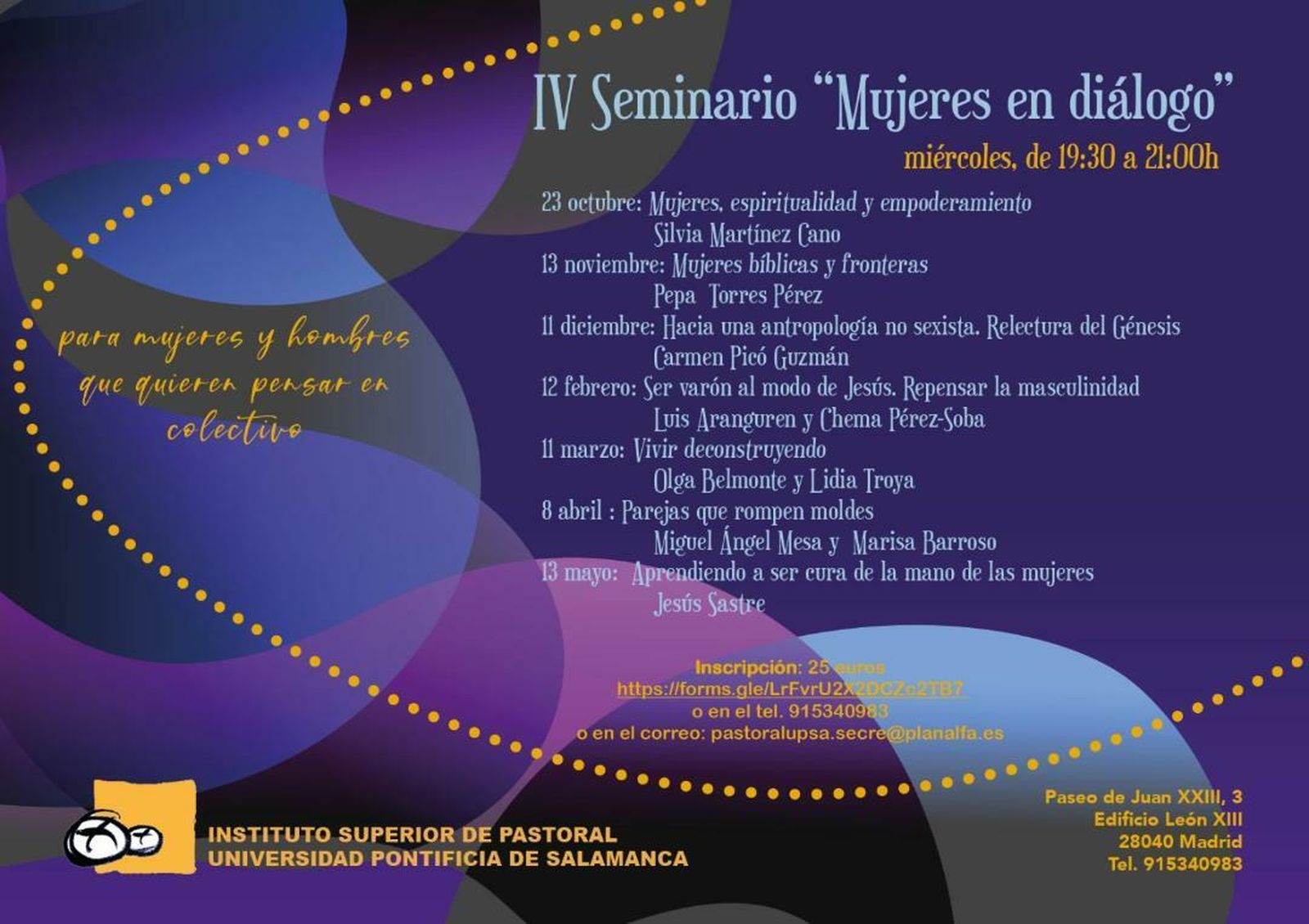 Programa del IV Seminario "Mujeres en diálogo"