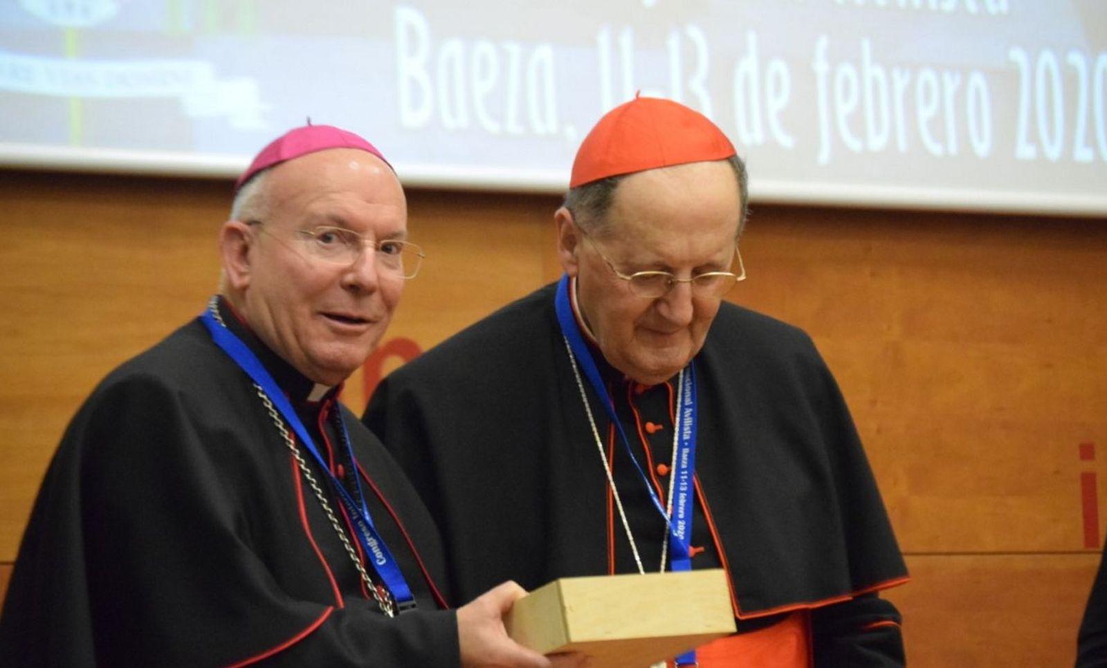 Amadeo Rodríguez y el cardenal Stella