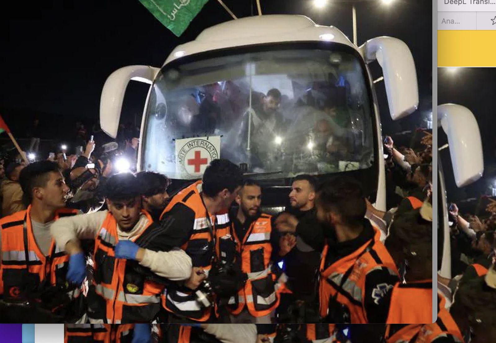 Liberación de los primeros presos tras la entrada del alto el fuego entre Hamás e Israel