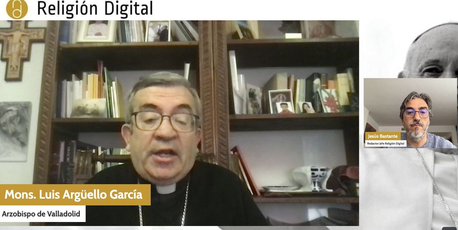 Luis Argüello, durante la entrevista