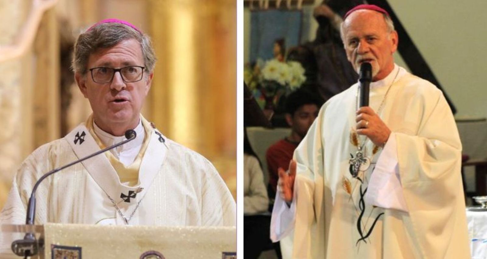 Monseñor Garcia Cuerva, arzobispo de Buenos Aires y monseñor Bokalic, obispo de Santiago del Estero