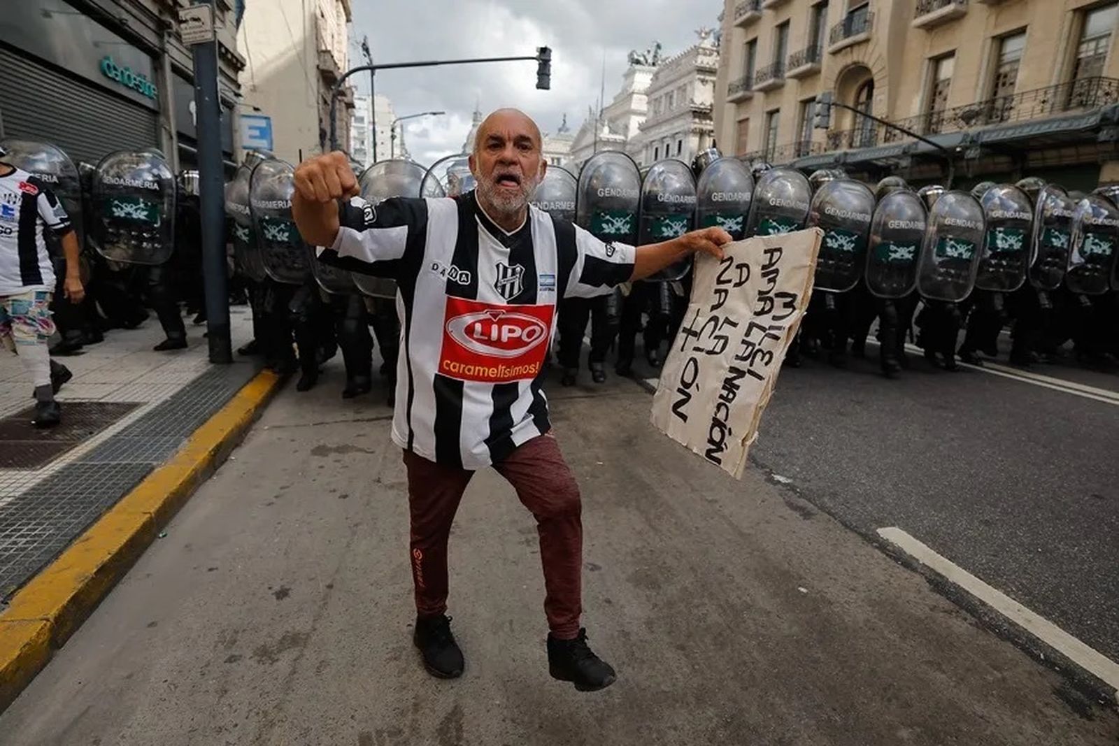 Manifestación de jubilados en Argentina