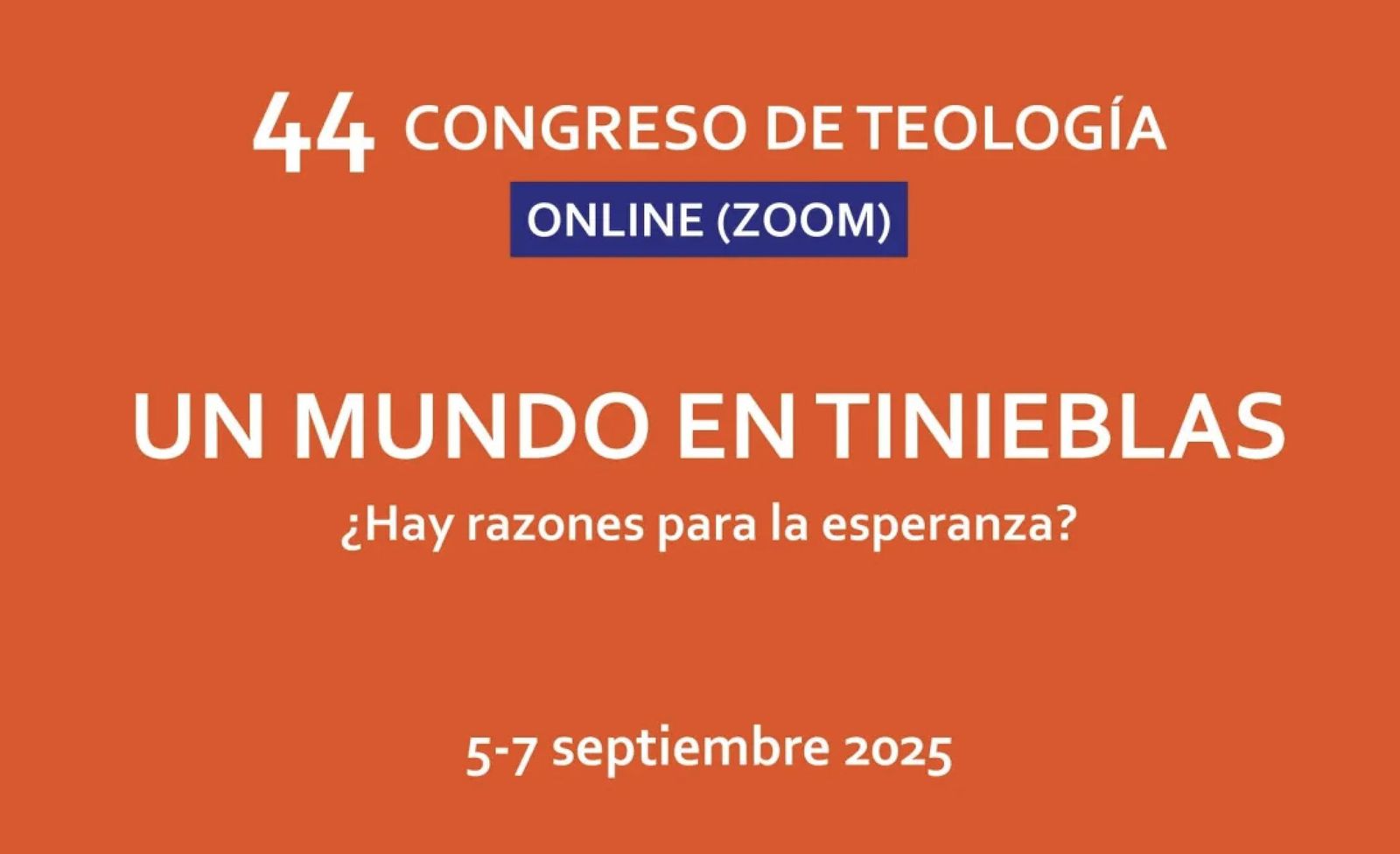 Cartel del 44 Congreso de Teología