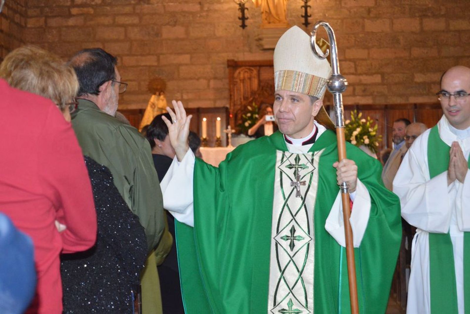 Josep Lluís Serrano, en la parroquia de Tivissa