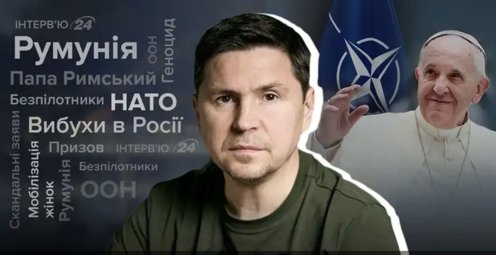 Entrevista a Podolyak en el Canal 24 de Ucrania