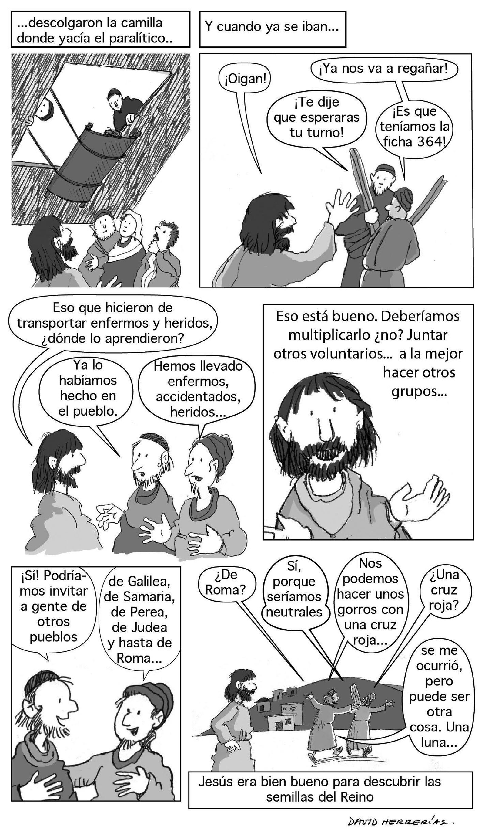Como había mucha gente…