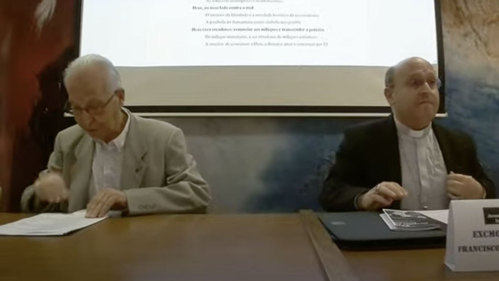 Andrés Torres Queiruga y el arzobispo Francisco Prieto