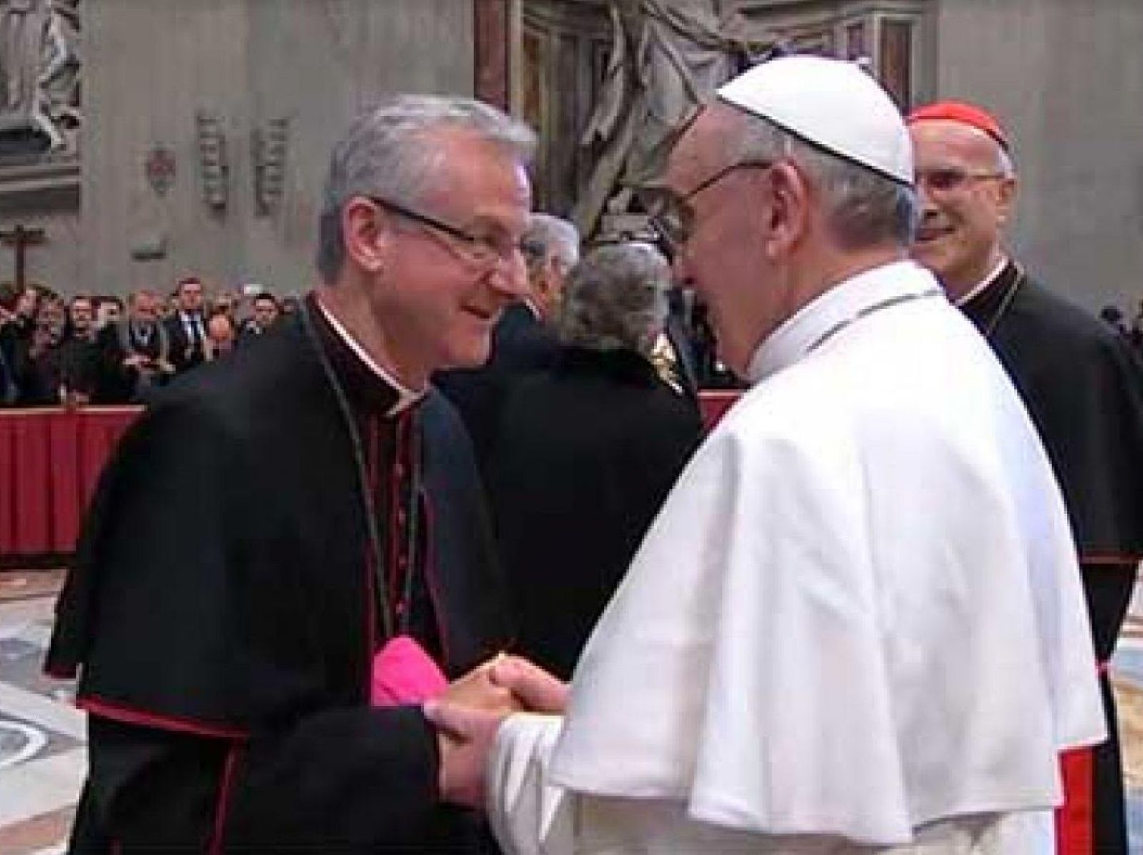 El arzobispo Joan Enric Vives con el papa Francisco