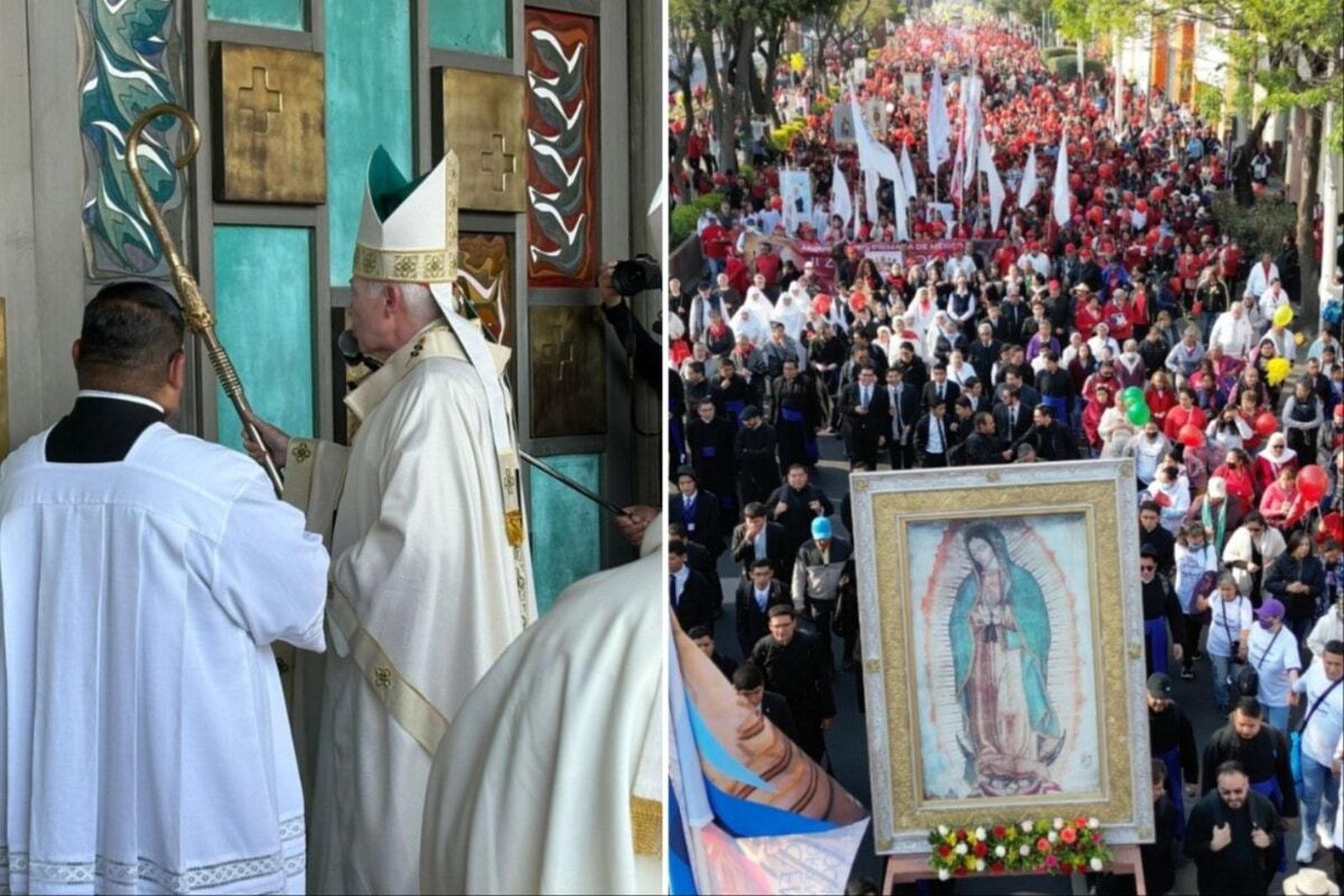 El cardenal Aguiar abre las puertas de la esperanza en la Basílica de Guadalupe