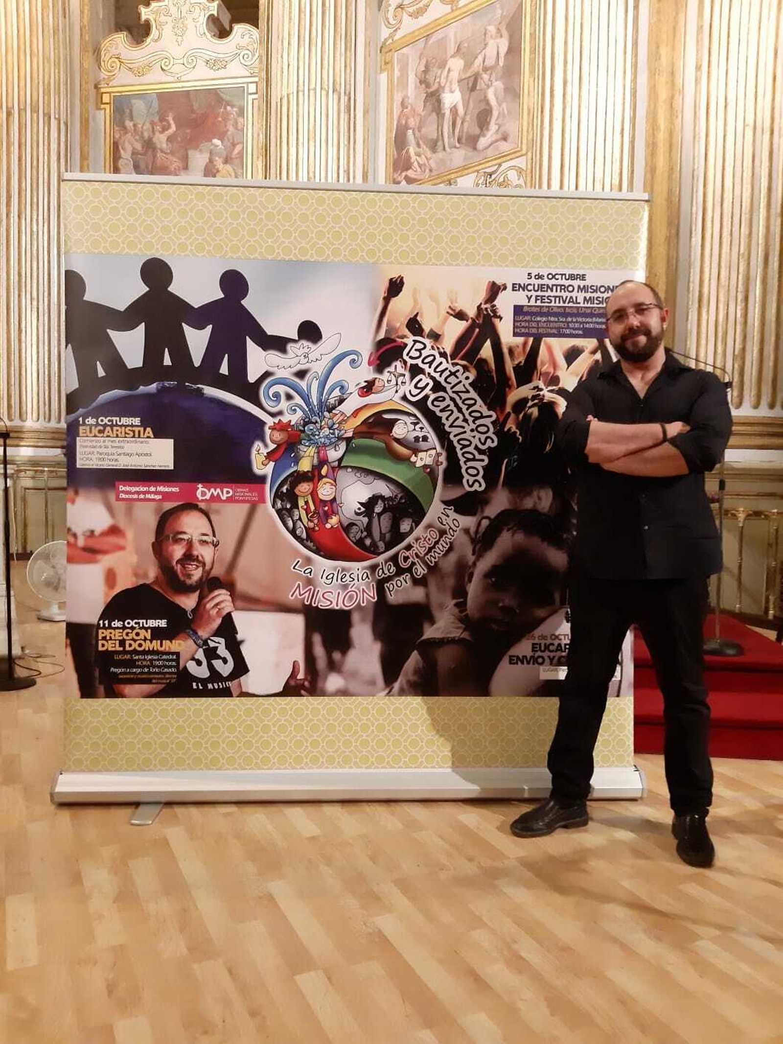Toño Casado, en la catedral de Málaga