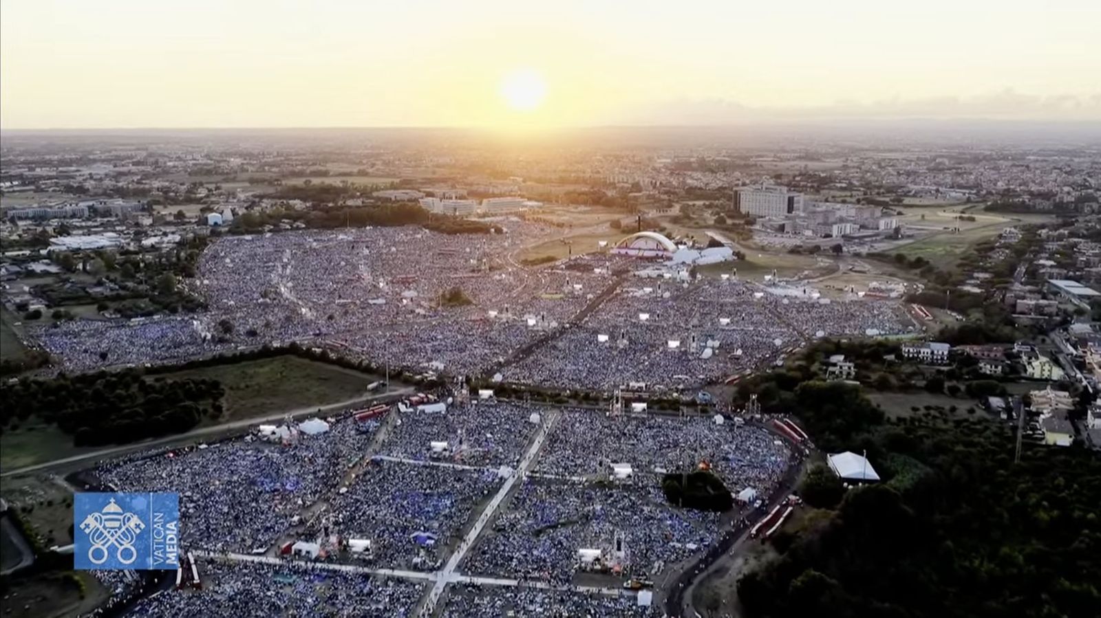 Tor Vergata, llena para recibir a León XIV