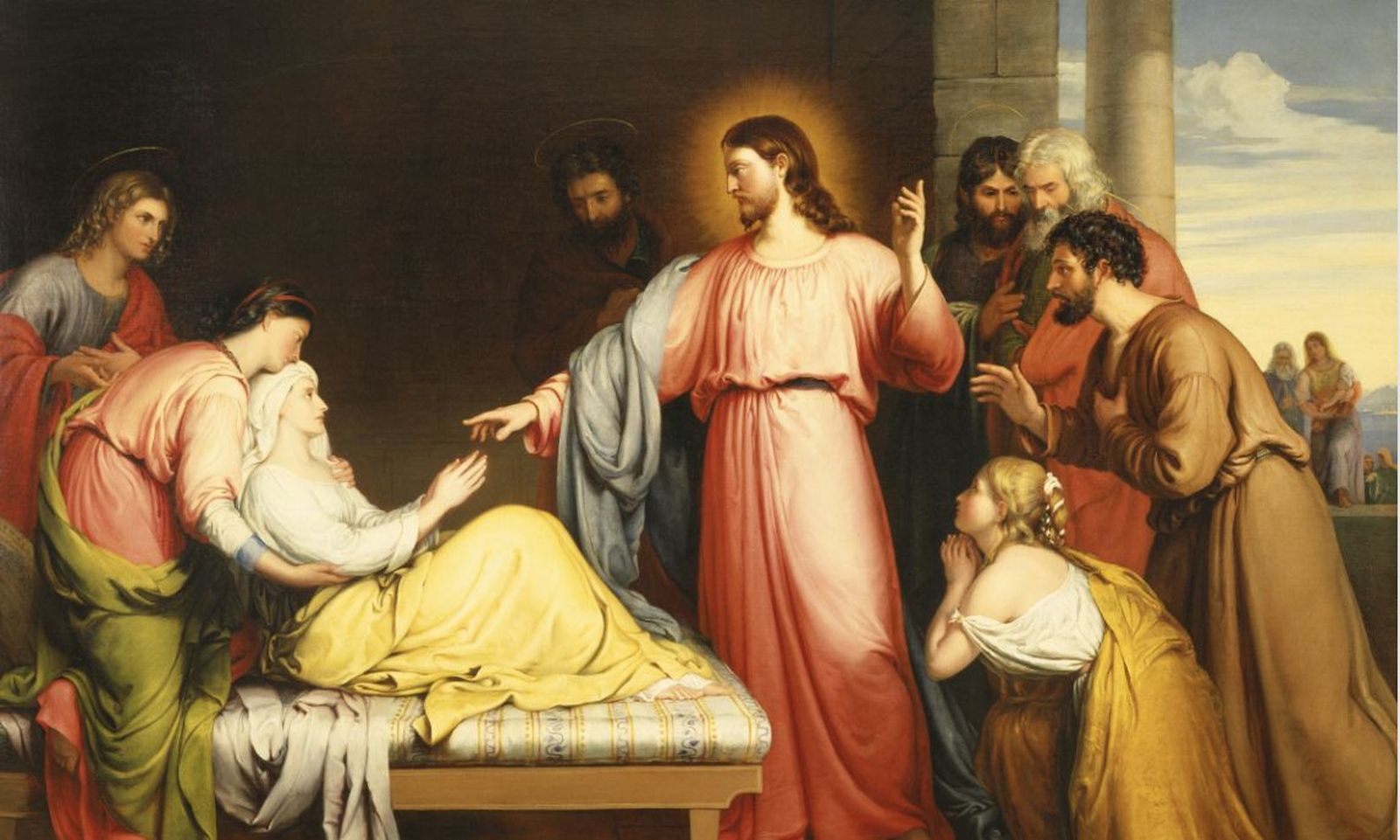 Jesus cura a la suegra de Pedro