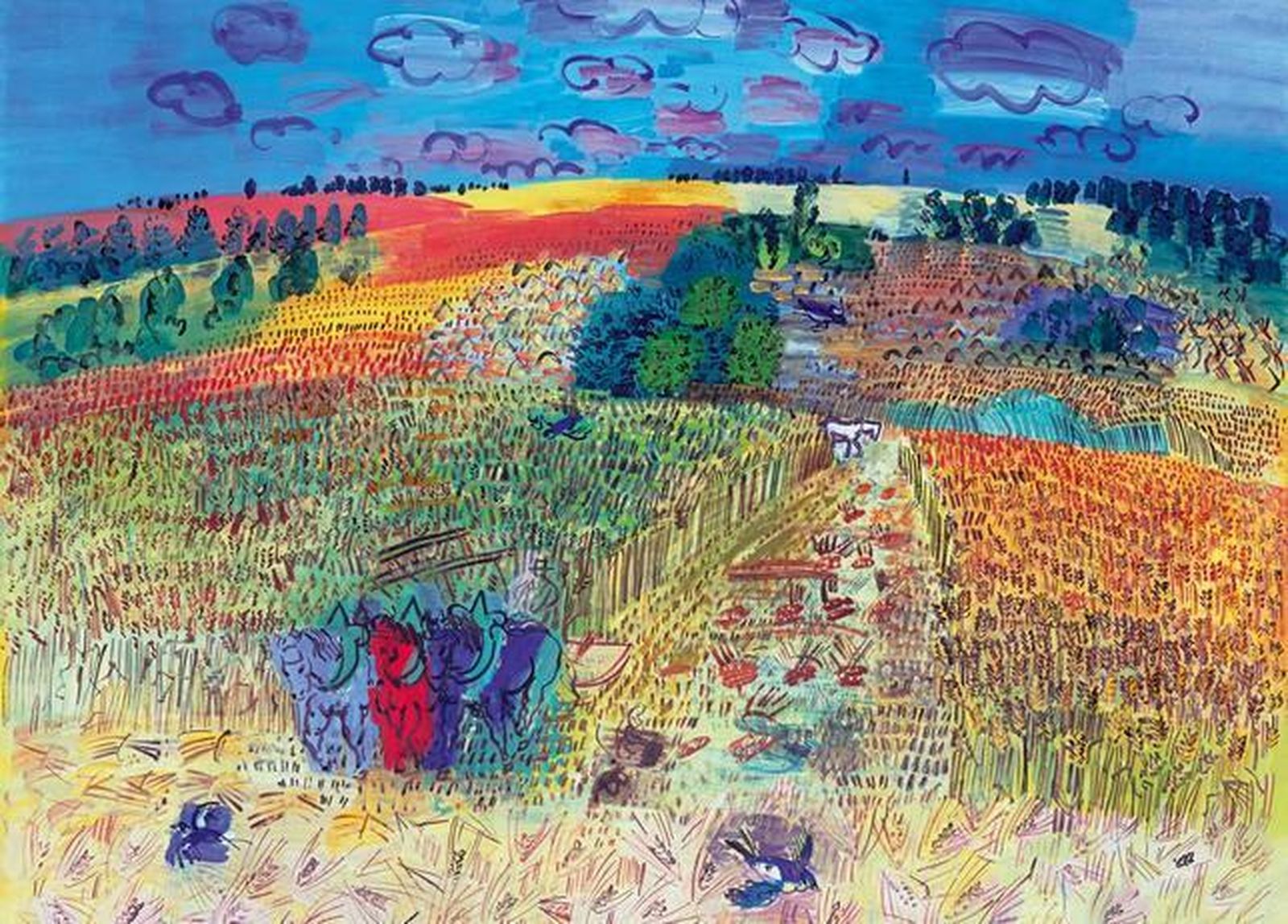 Campo de trigo, Raoul Dufy