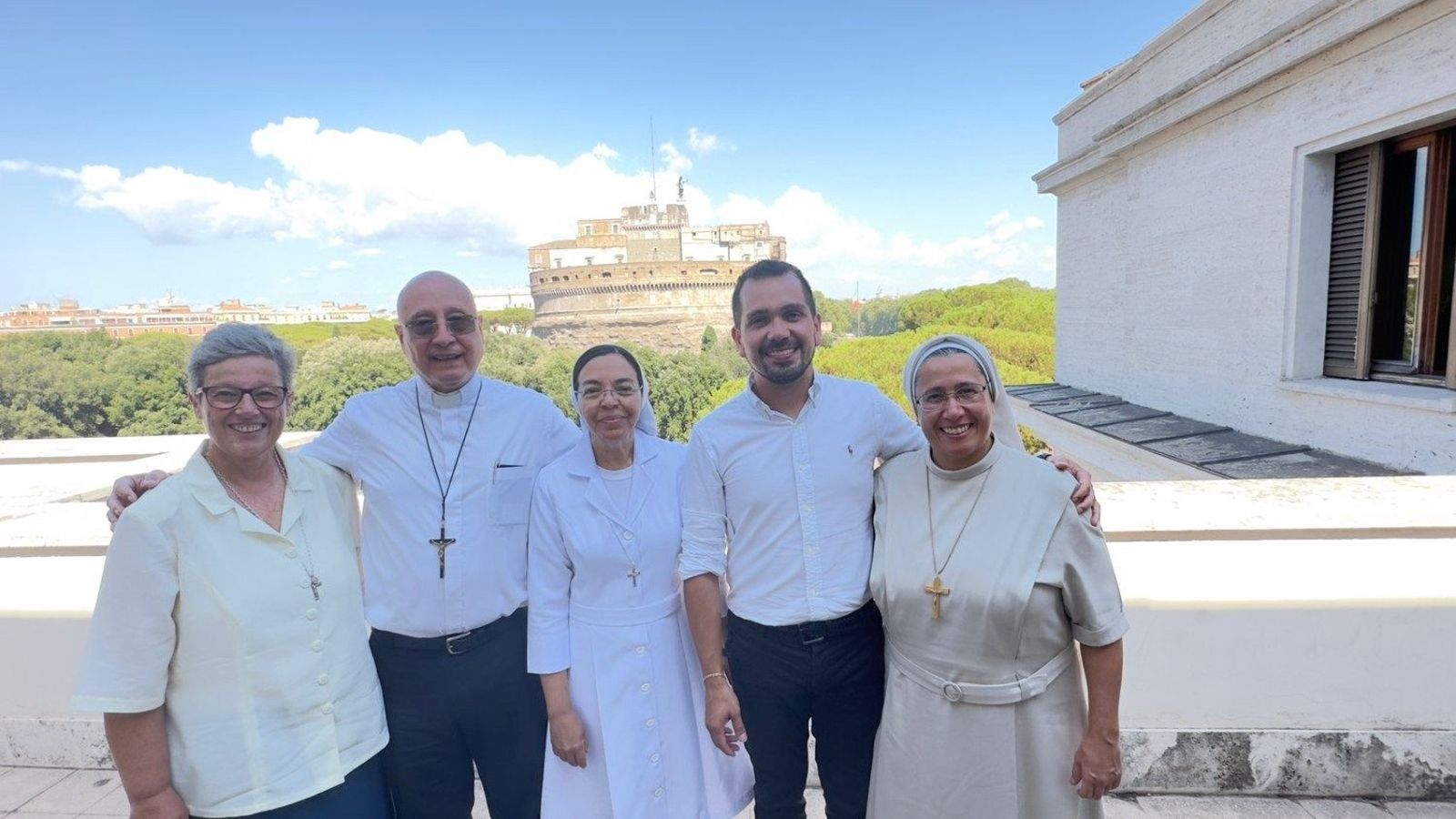 Responsables de CIEC, en el Vaticano