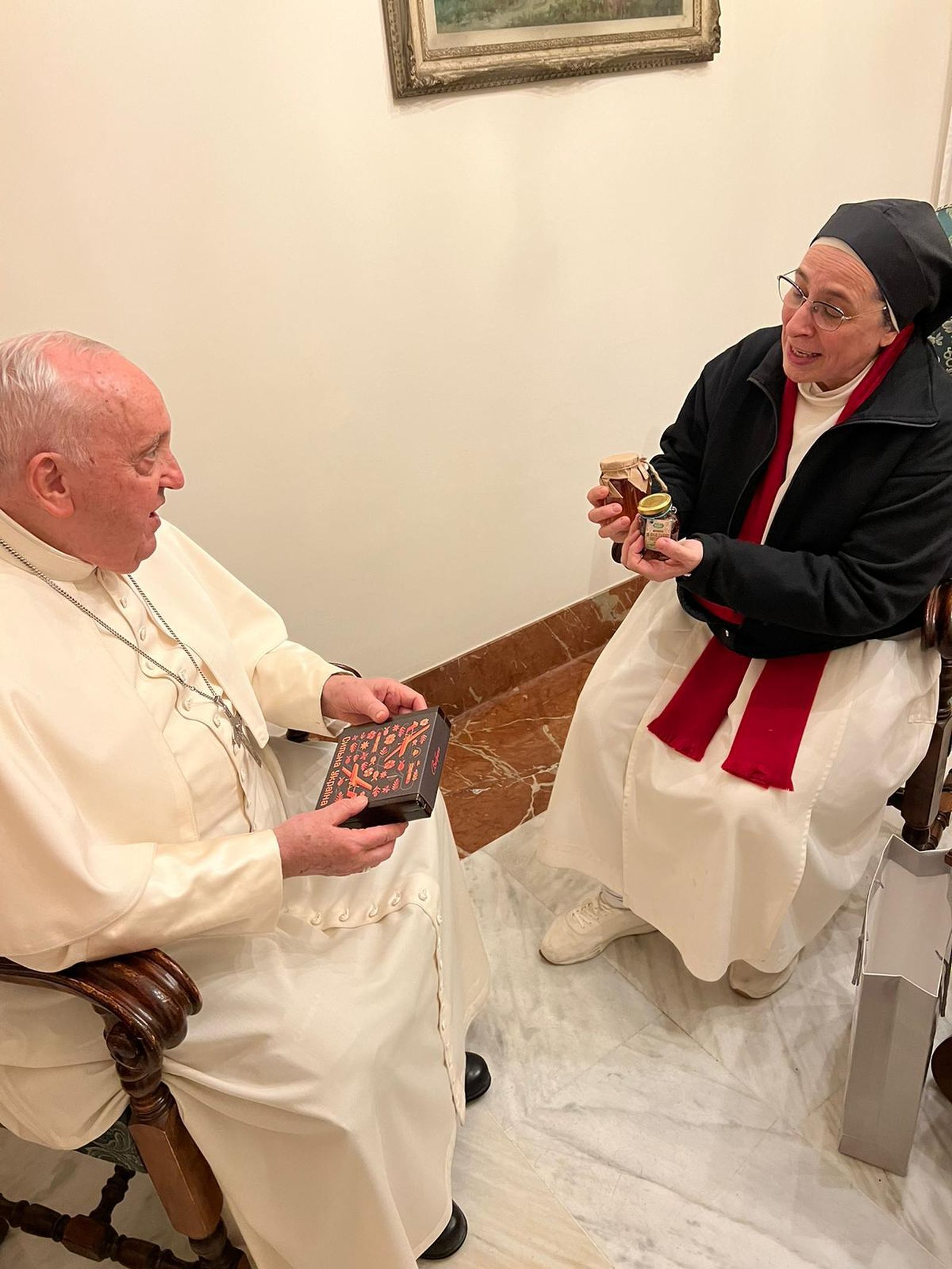 Sor Lucía Caram, con el Papa Francisco