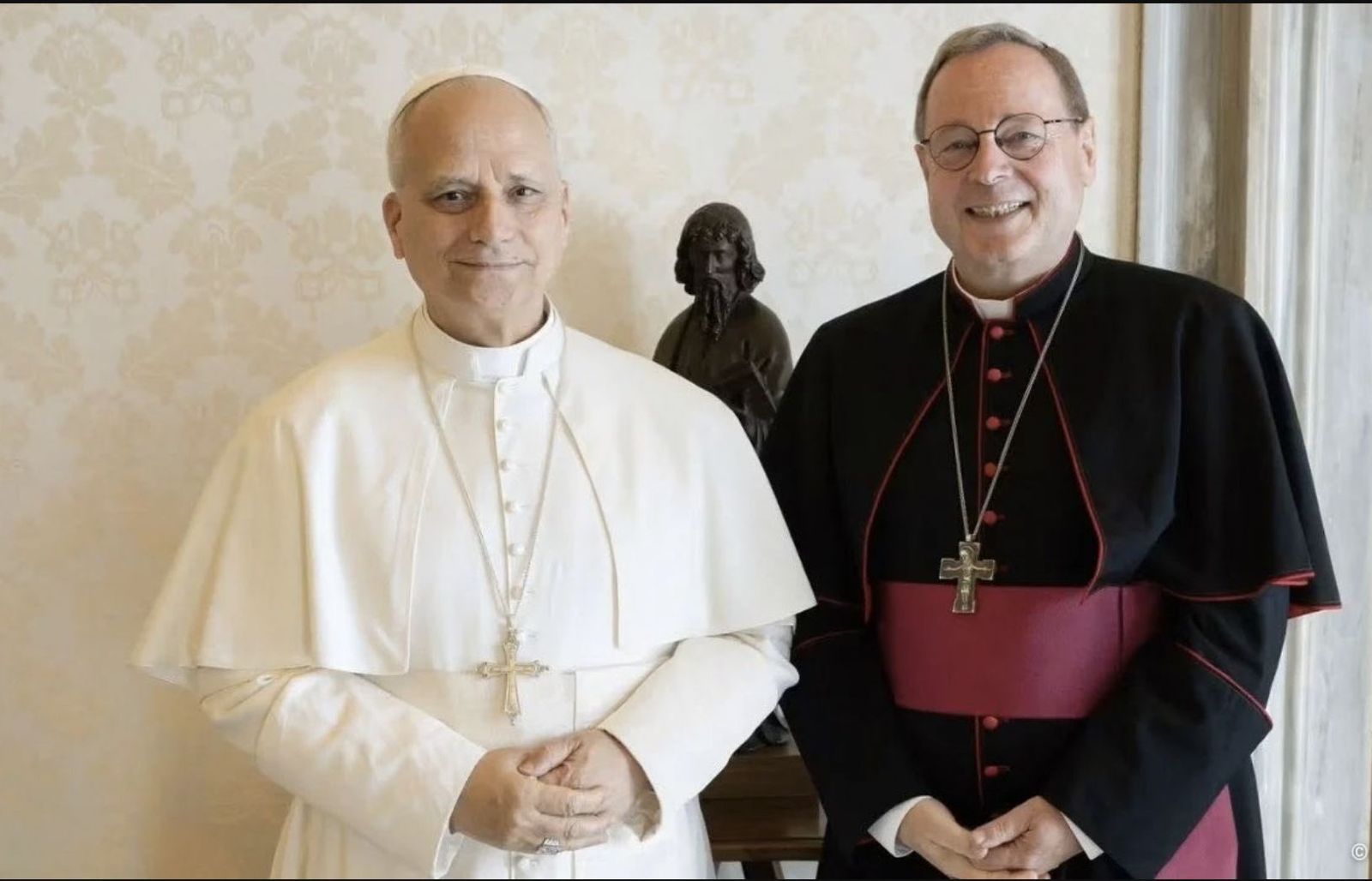 Georg Bätzing, en audiencia con León XIV