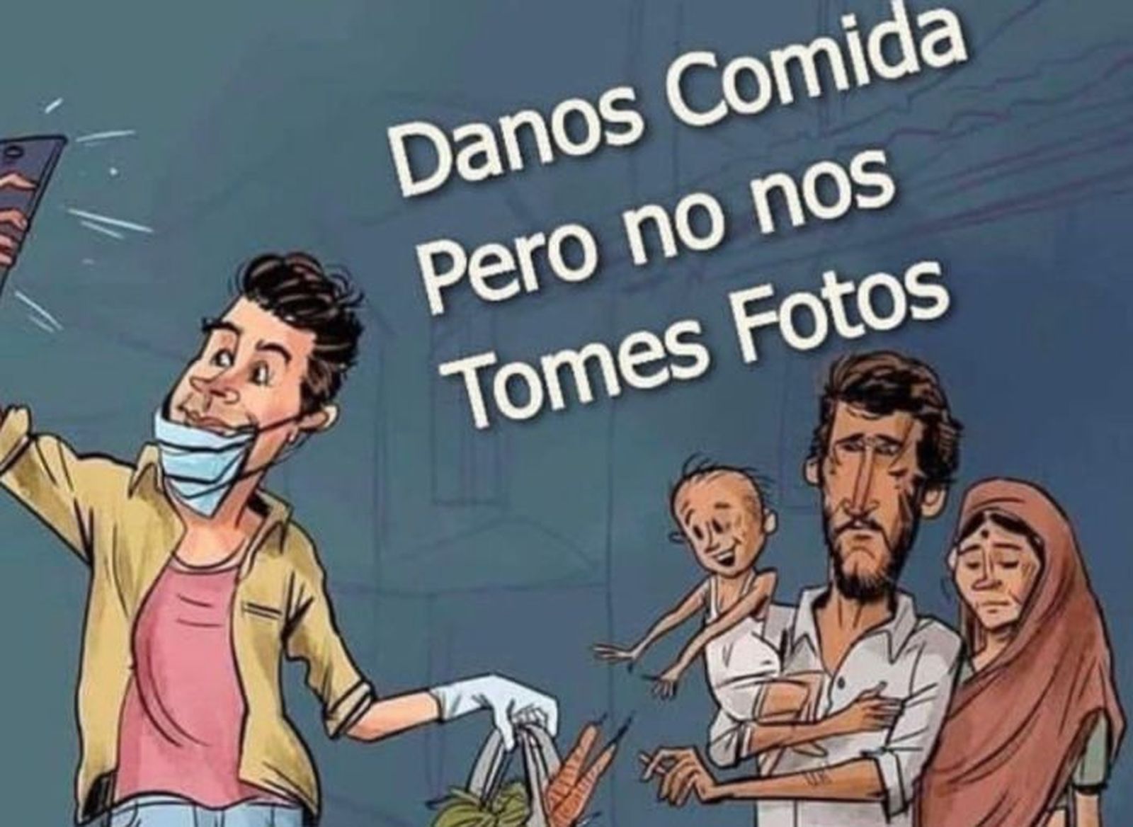 Danos comida, pero no nos tomes fotos