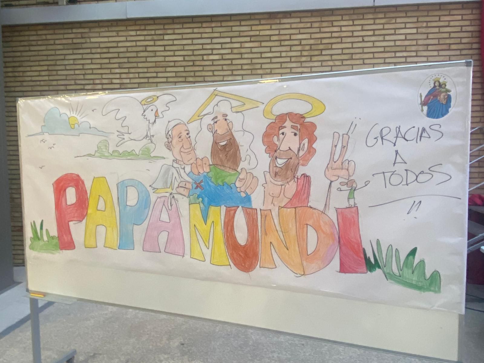 El dibujo de Agustín, pintado por los niños