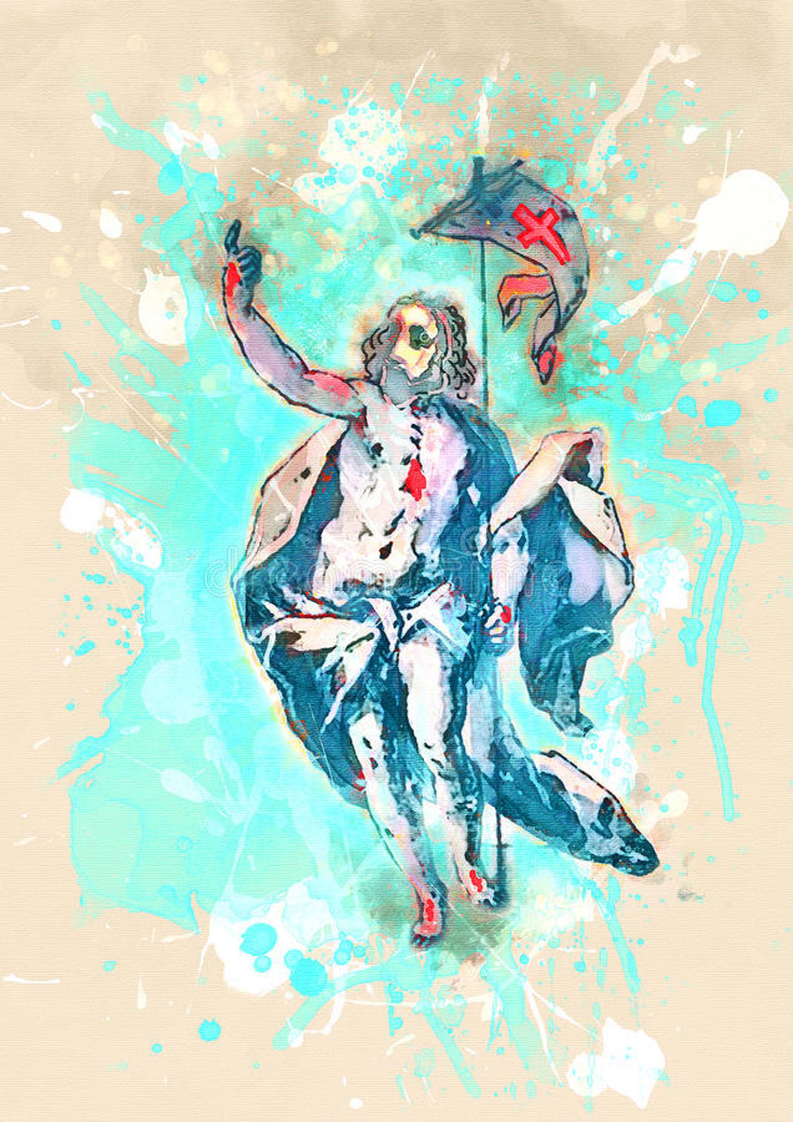 resurrection-jesus-christ-contemporary-art-painting-easter-concept-67124823