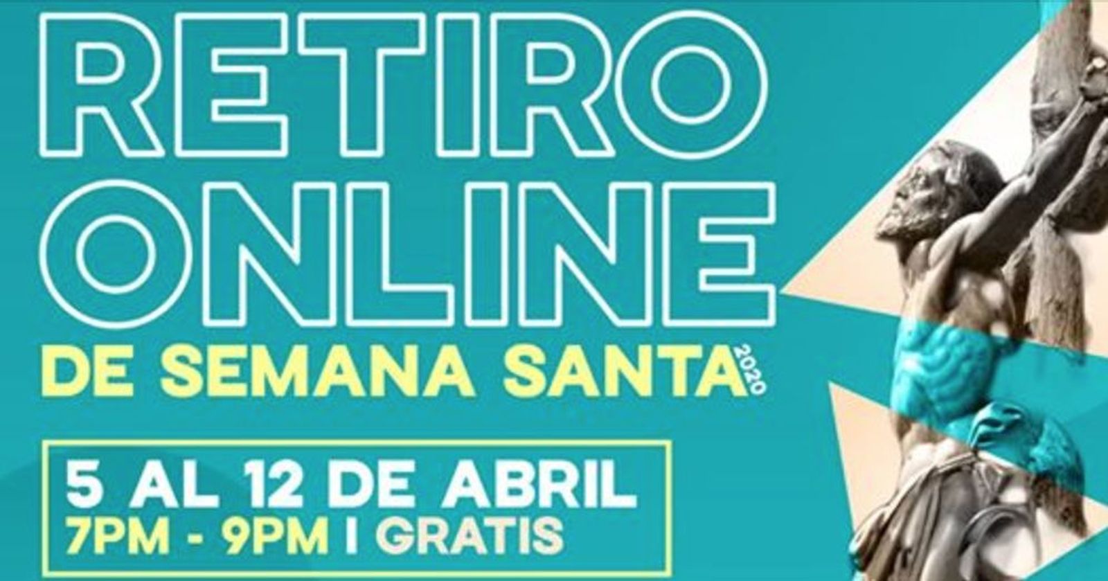 Cartel del retiro online en redes sociales