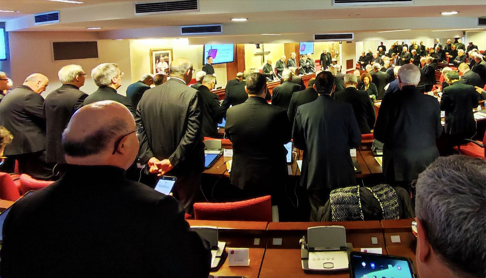 Los obispos, en la inauguración de la Plenaria de primavera