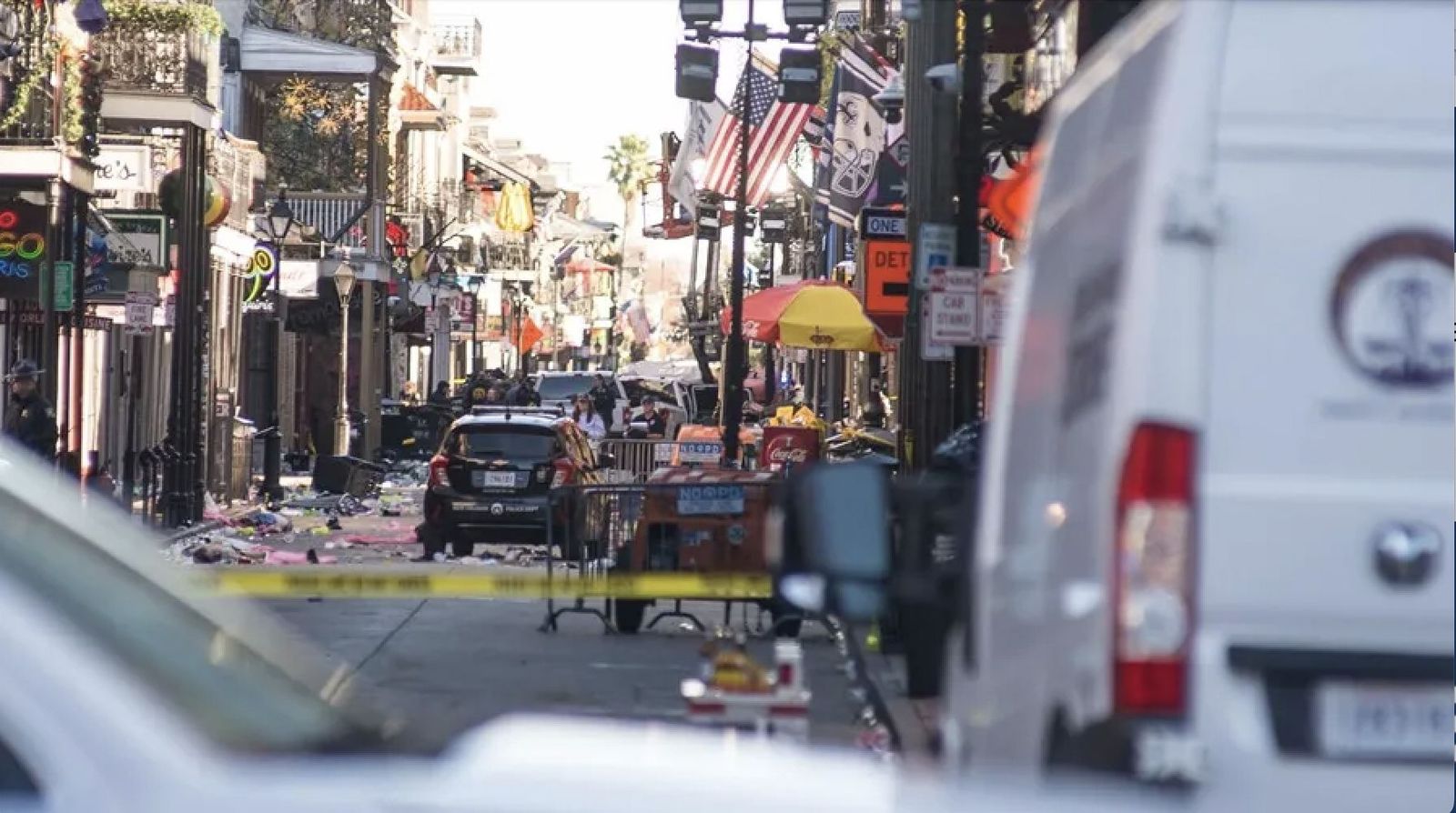 Bourbon Street, la calle donde se produjo el atentado