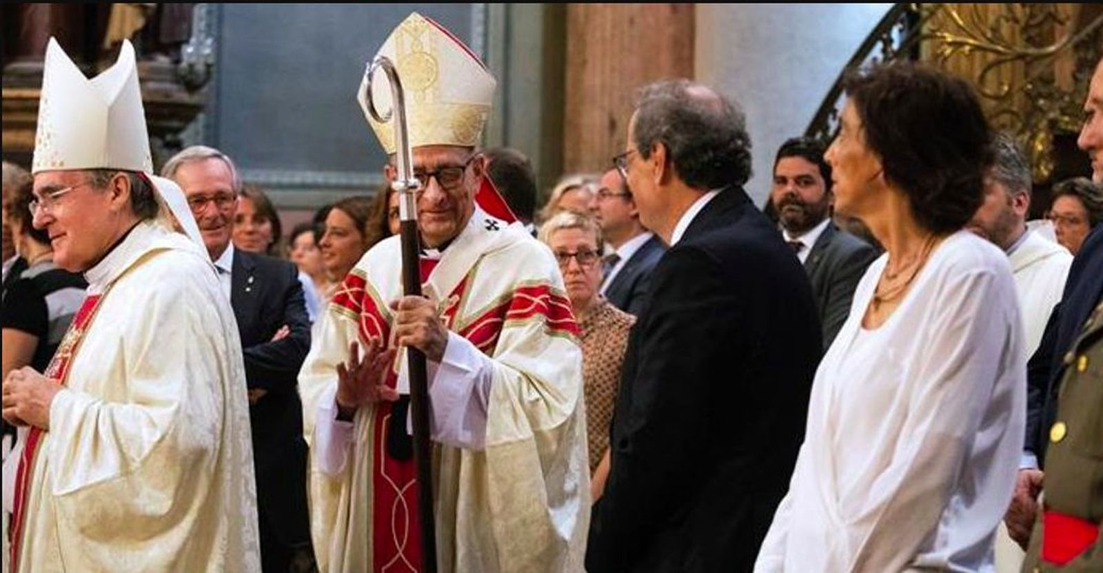Torra, con Omella y Sistach