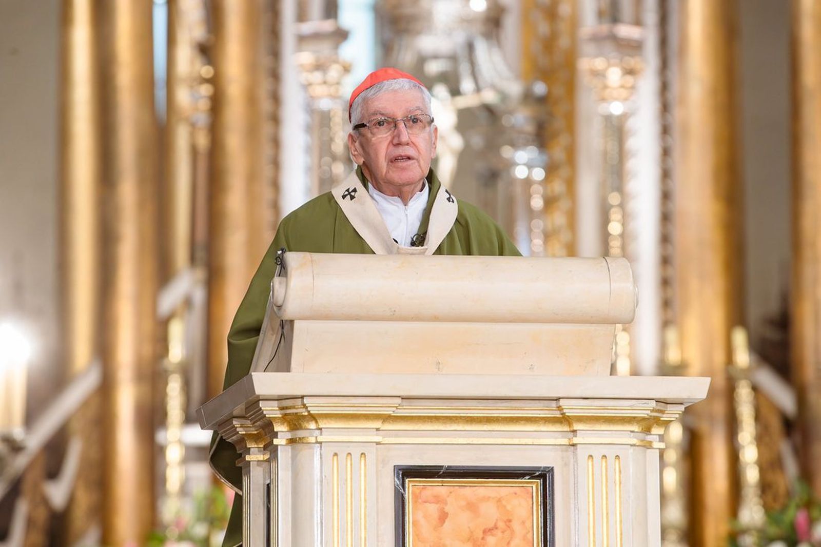 Castillo, durante su homilía