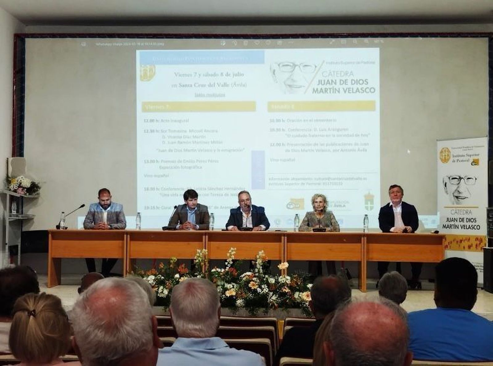 Inauguración de las jornadas de la Cátedra Juan de Dios Martín Velasco