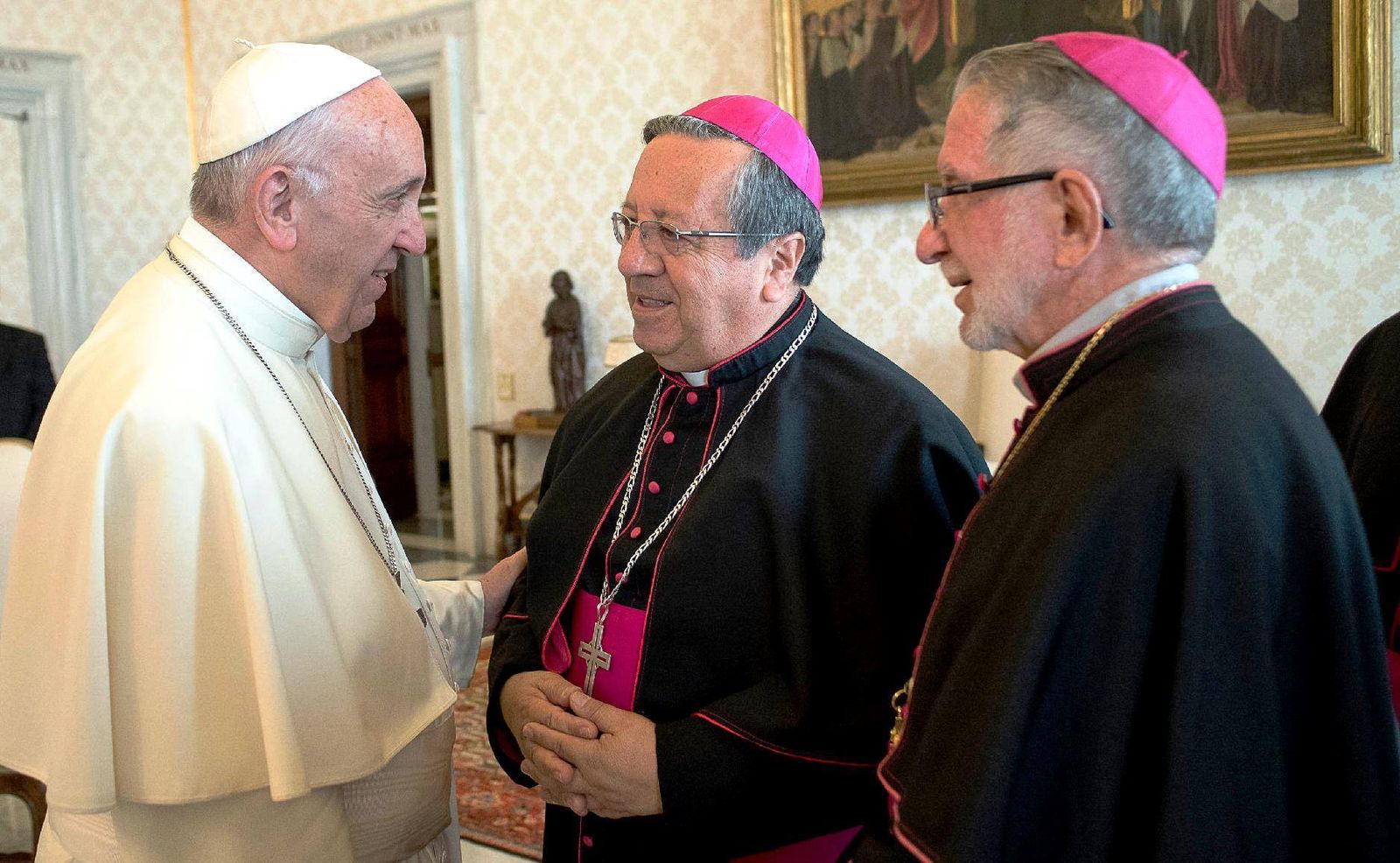 Monseñor Montesdeoca, con el Papa