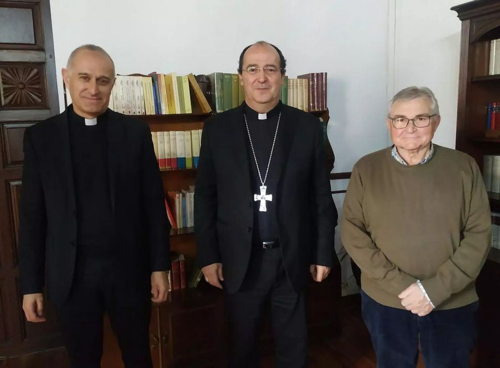 Jesús Pulido, en el centro, Diego Zambrano, y Jesús Moreno