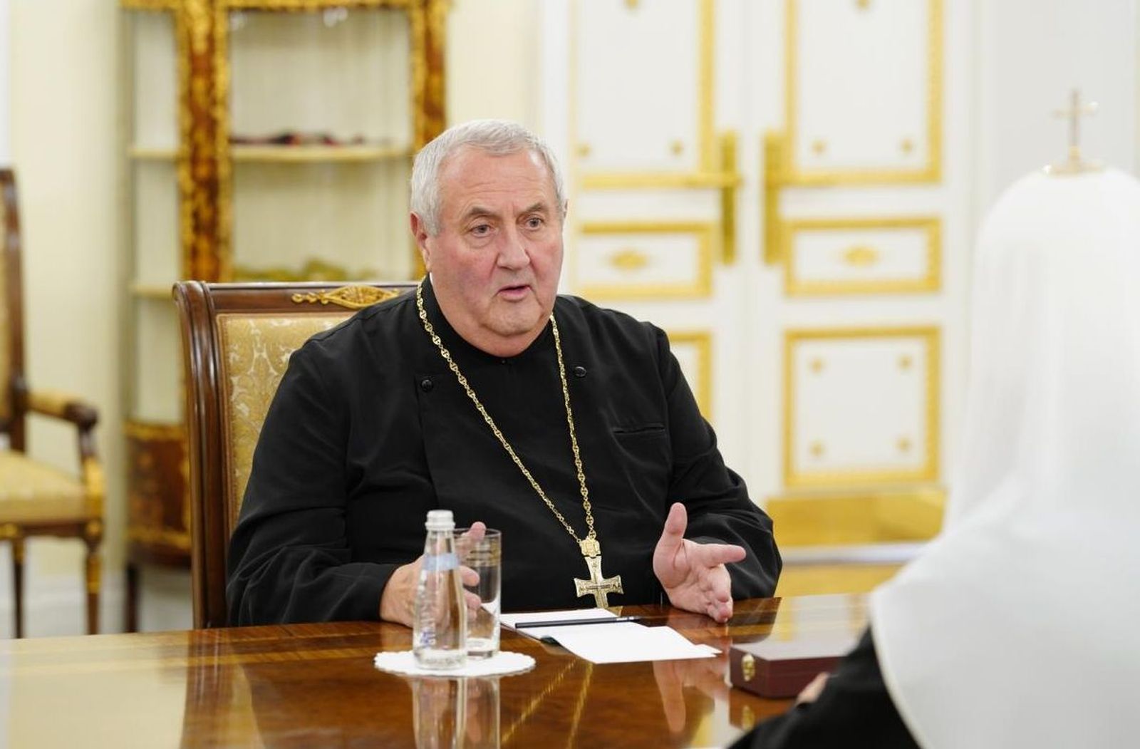 El patriarca Kirill y el secretario general del Consejo Mundial de Iglesias (CMI), Rev. Prof. Dr. Ioan Sauca