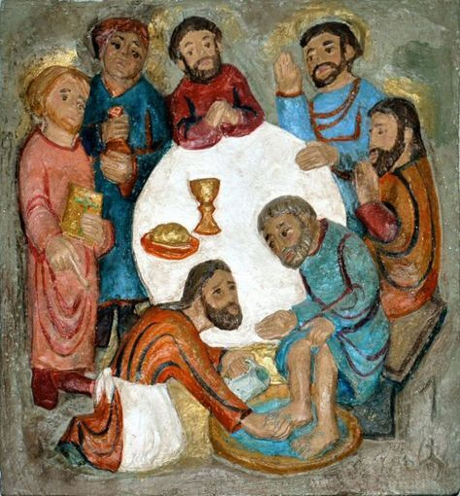 Lavement des pieds art