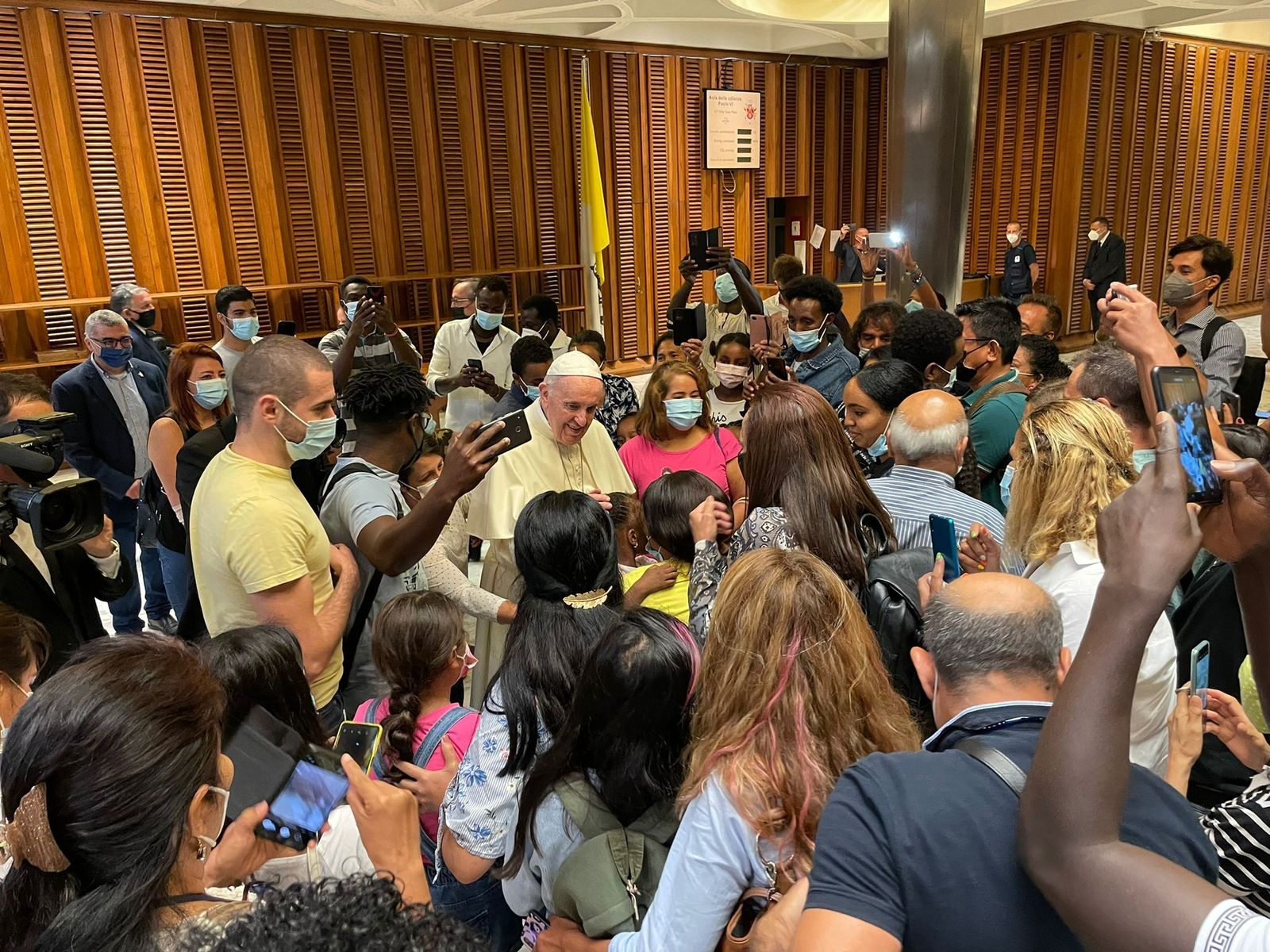 Francisco, tras la proyección de la película