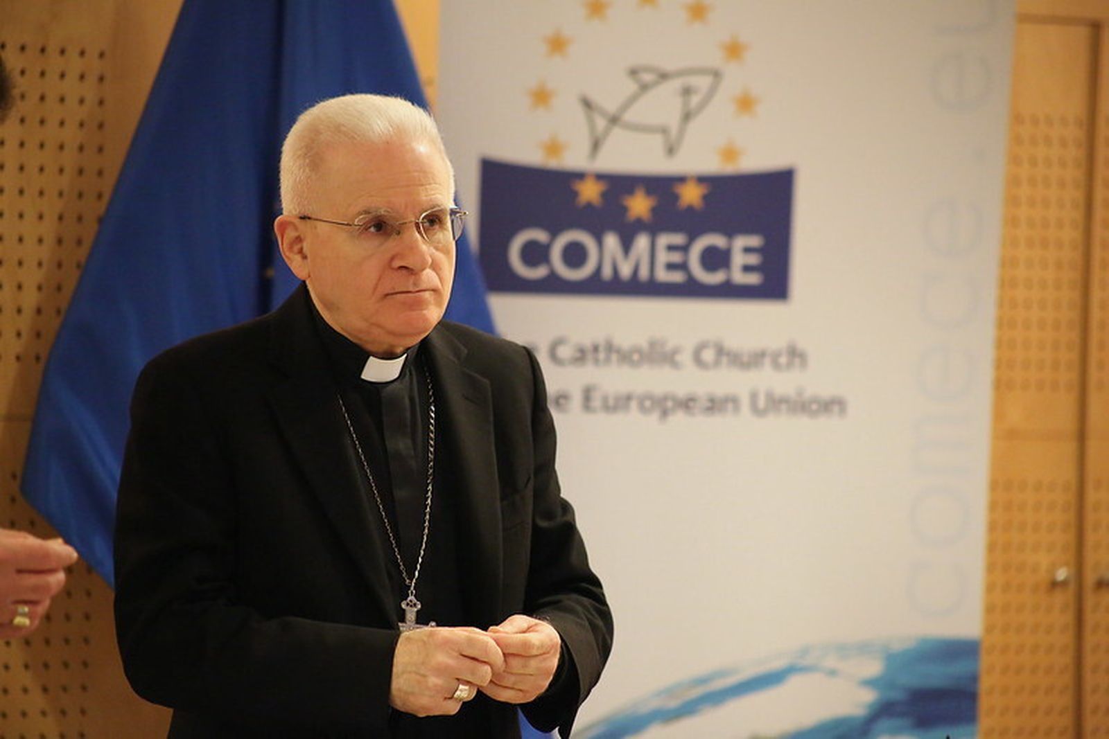 El obispos presidente Marino Crociata