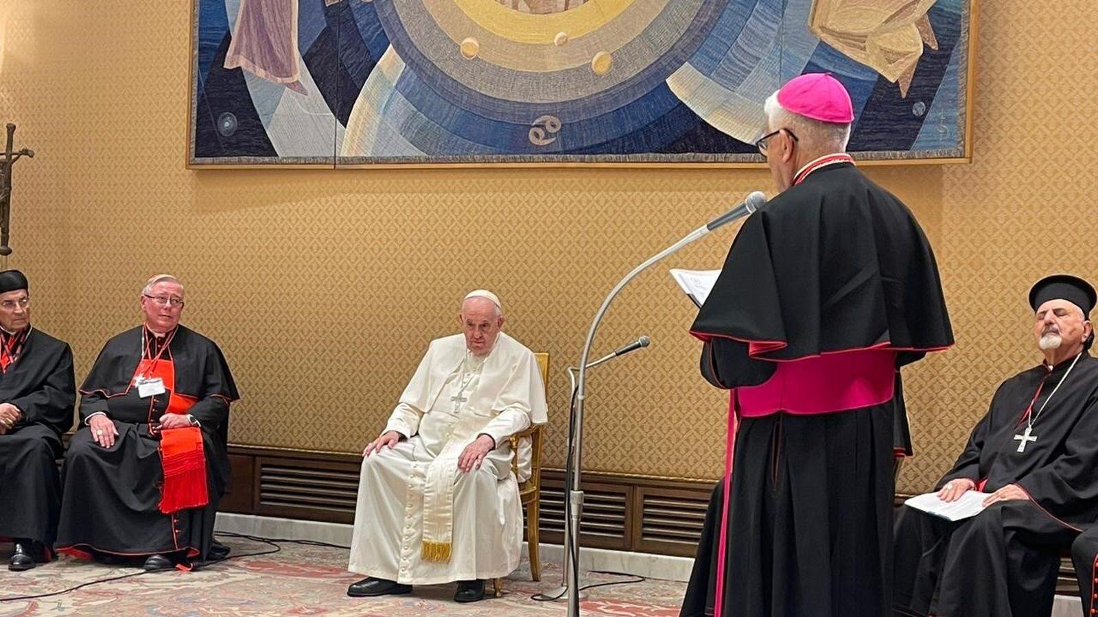 Papa Francisco con los Impulsores de la Etapa Continental del Sínodo