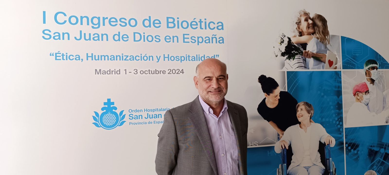 El hermano José María Bermejo de Frutos en la sede donde se desarrolló el Congreso