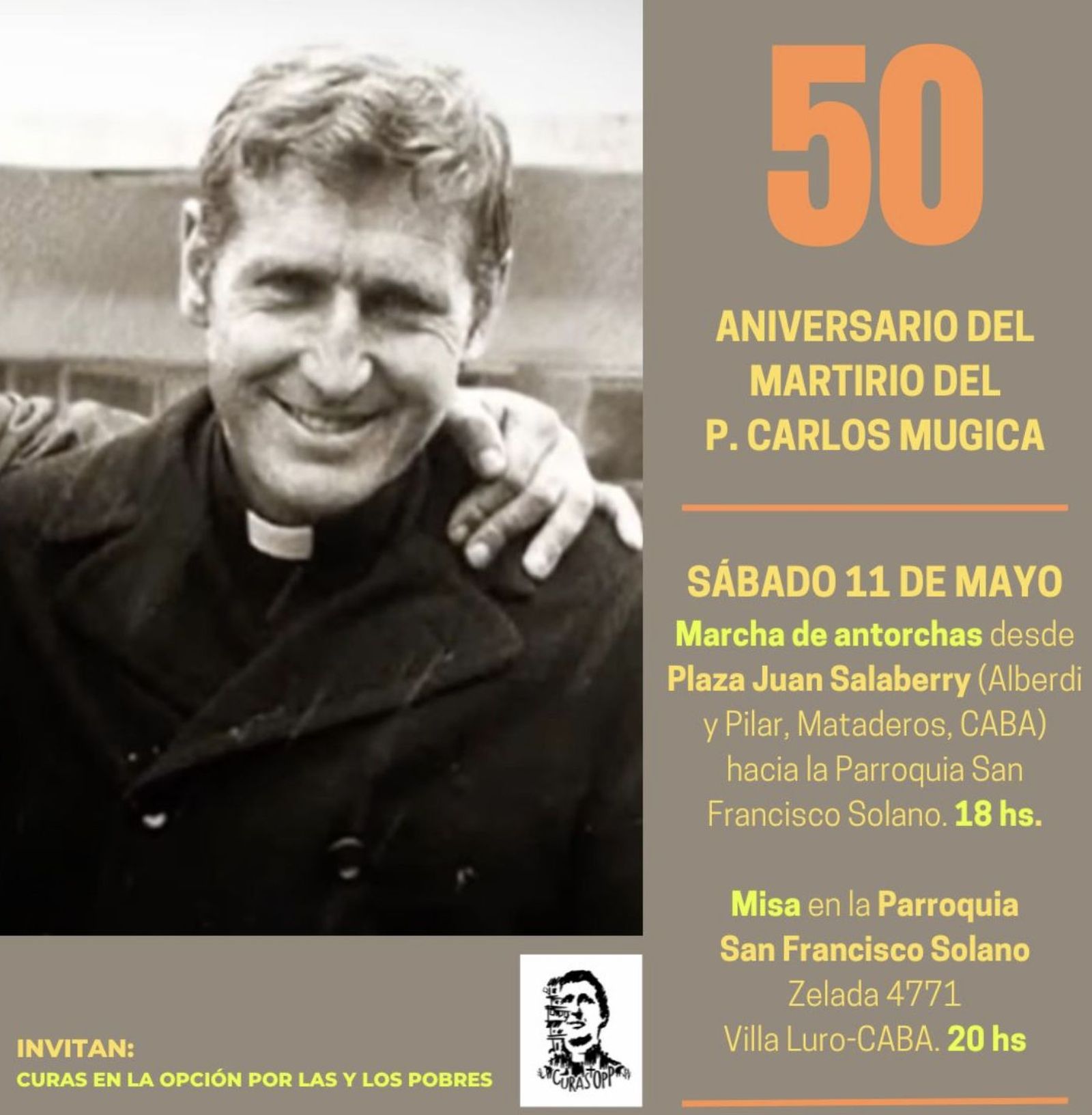 50 aniversario de Carlos Mugica