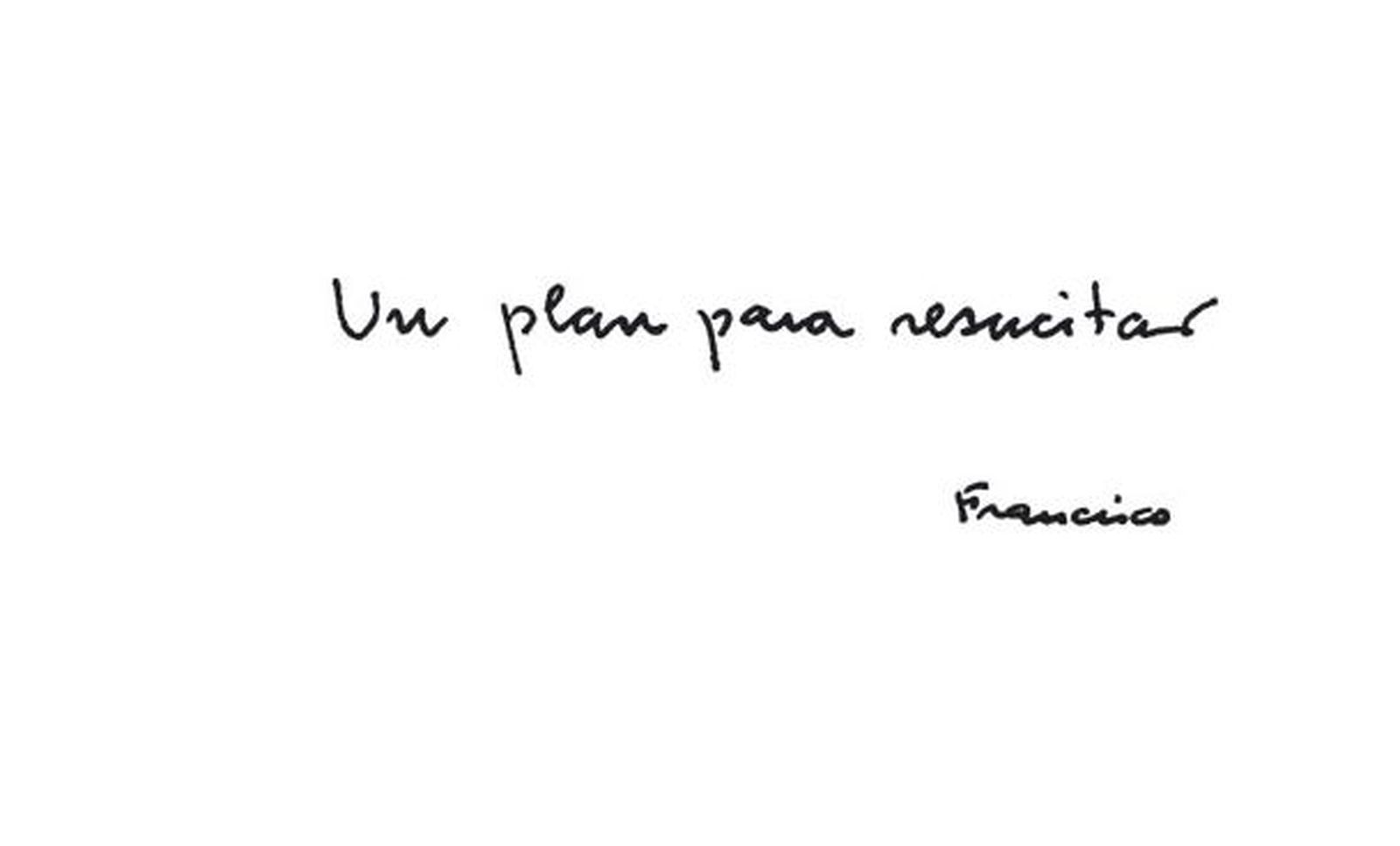 Un plan para resucitar