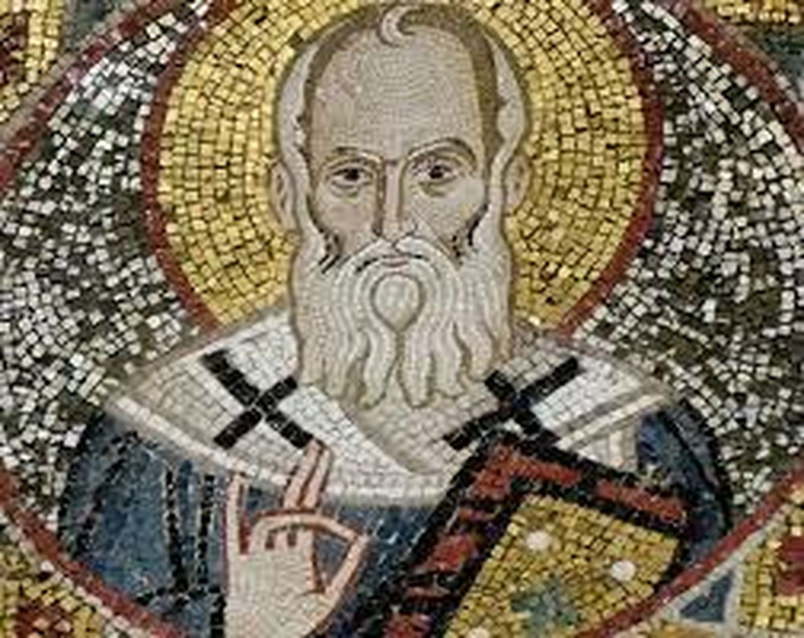 San Gregorio de Nisa (Uno de los Padres Capadocios, columnas de la Iglesia)