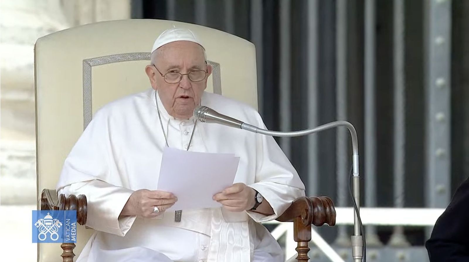 Francisco, durante la audiencia