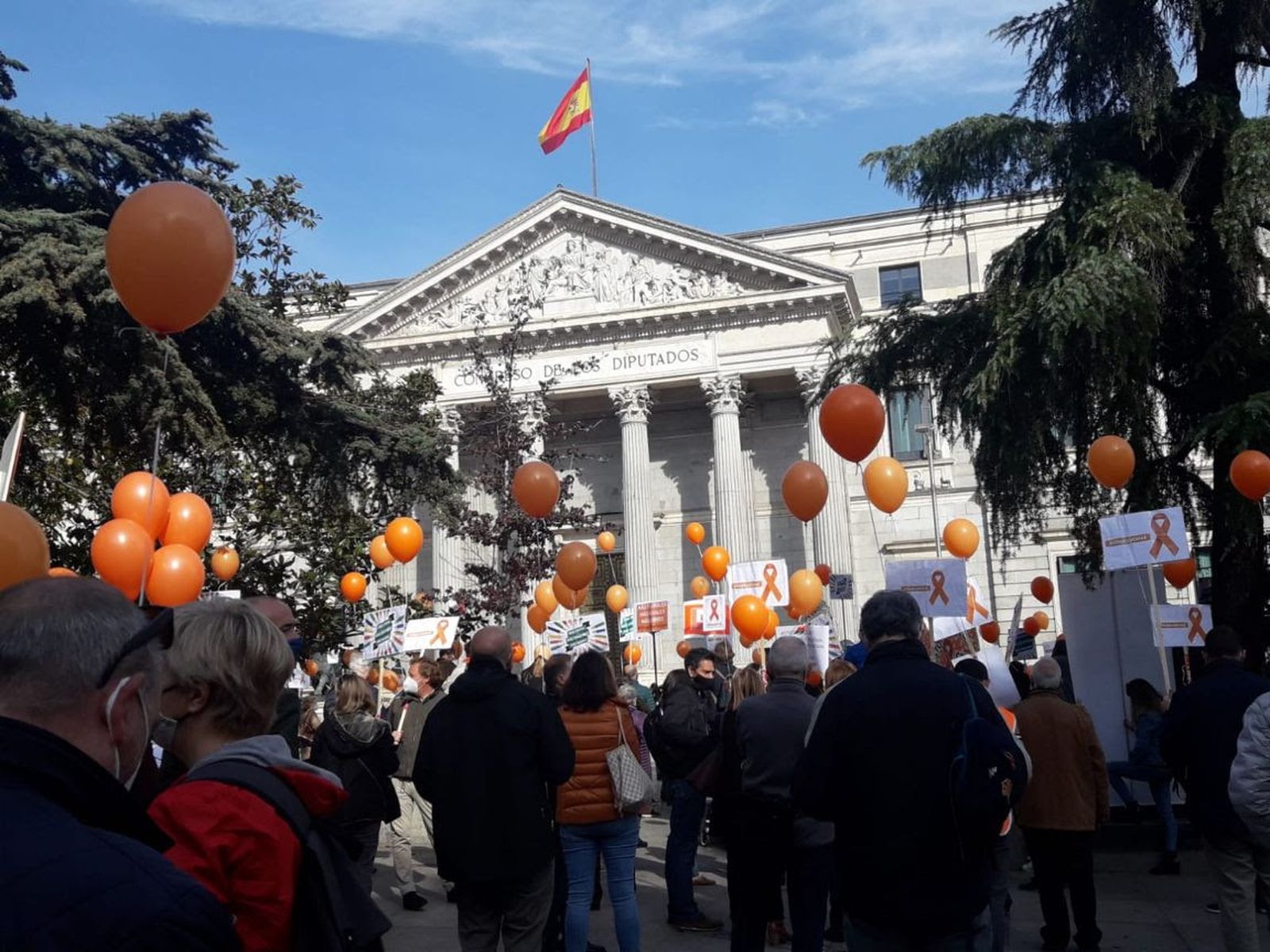 Concentración frente al Congreso