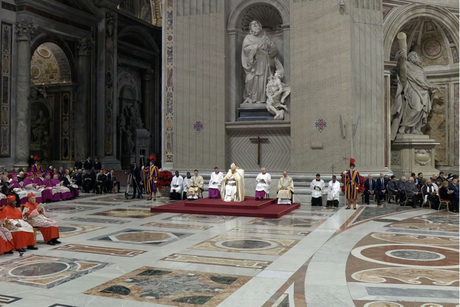 Francisco en el Te Deum