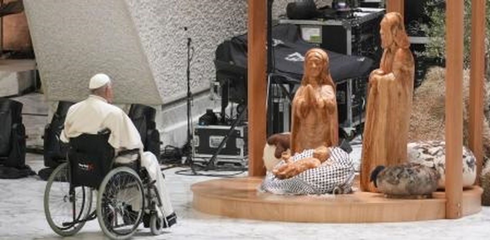 Dios con pañuelo palestino