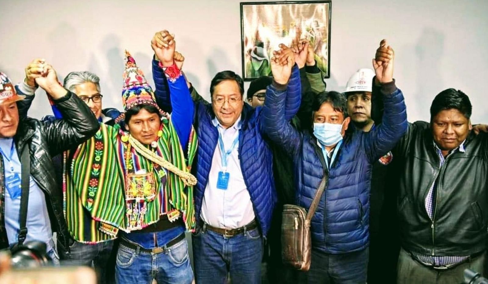 Arce celebra la victoria